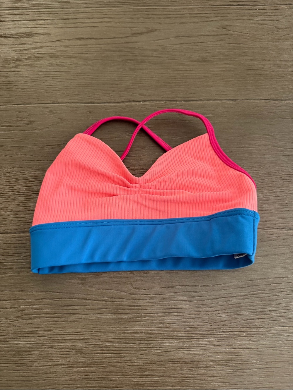 Tiger Friday Flex Hot Pink Ribbed Bra Top
